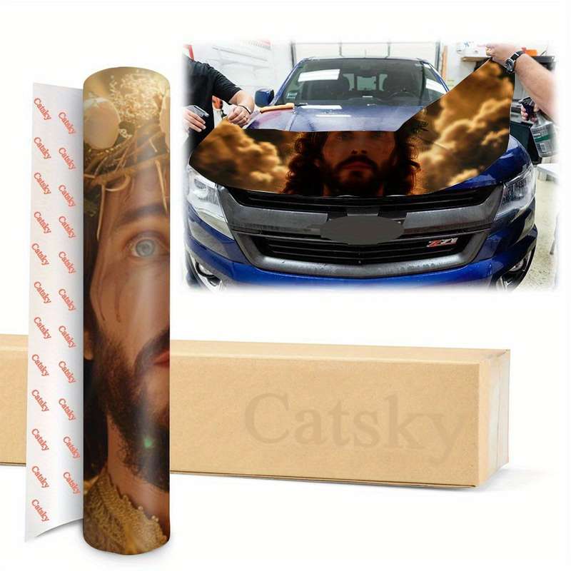 1pc Black Jesus Christian Themed Stickers