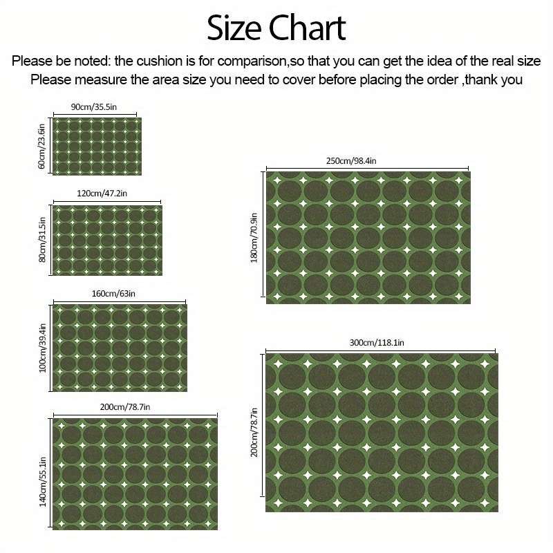 1Pc 78.7x118.1inch 200x300cm Floor Mat