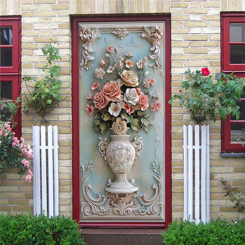 1Pc 76.96x199.9cm Door Window Sticker
