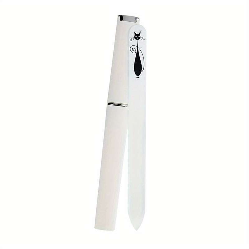 1pc Cute Cat Pattern Stainless Steel Nail File Suitable for Manicure and Pedicure Grinding an