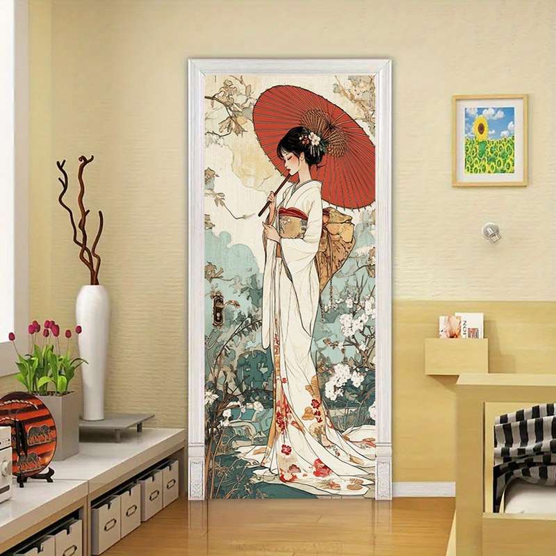 1Pc 76.96x199.9cm Door Window Sticker