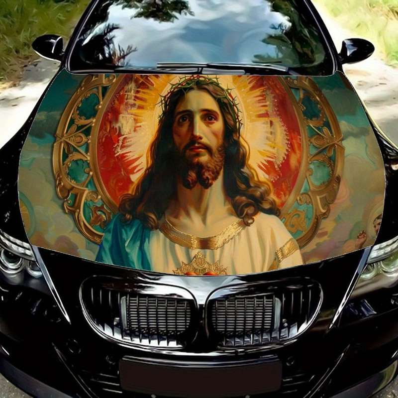 1pc Black Jesus Christian Themed Stickers