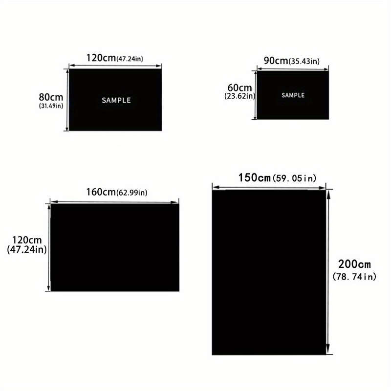 1Pc 120x160cm 47.24x62.99inch Floor Mat
