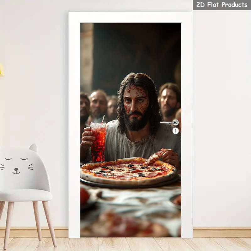 1pc 95.0x214.88cm Jesus Christian Themed Stickers