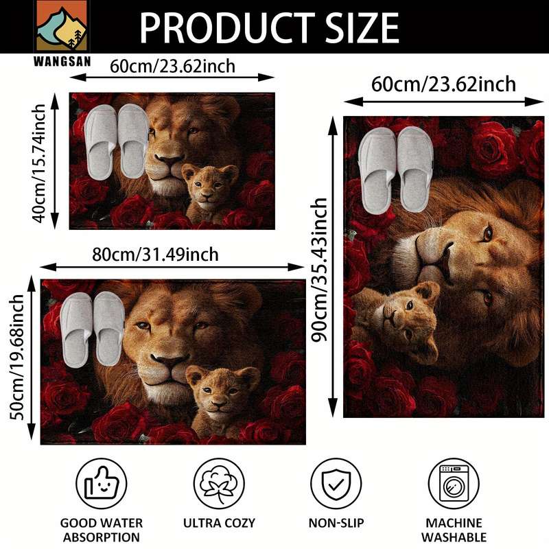1Pc 90x60cm 35.4x23.6inch Floor Mat