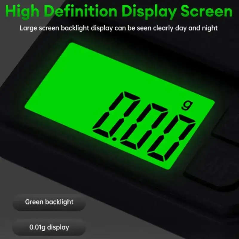 1pc Compact 1000g x 0.01g Precision Digital Pocket Scale with Backlit LCD Versatile for Food Jewelry