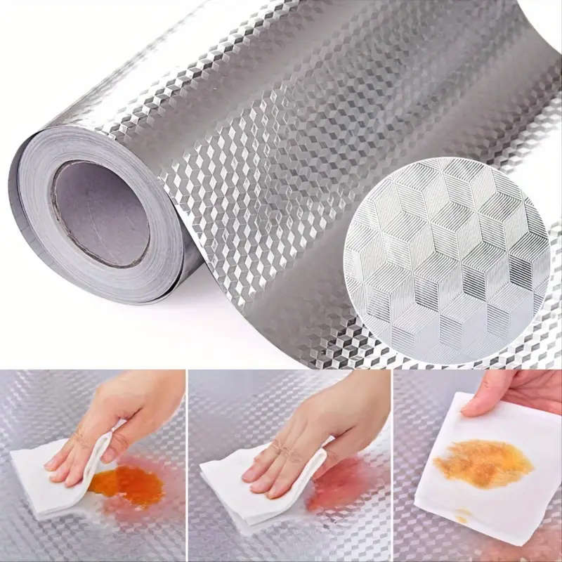 1 Roll Of Waterproof And Oil-Proof Kitchen Stickers 40cm*100cm