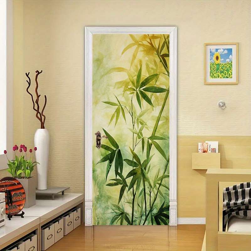 1Pc 76.96x199.9cm Door Window Sticker