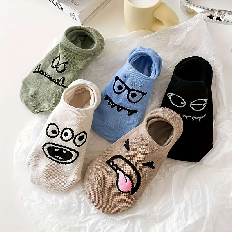 5 Pairs Mixed Color One Size High Elastic Socks