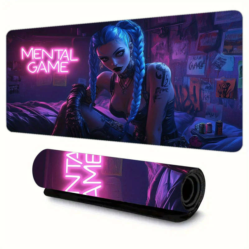 1pc 40x90cm Keyboard And Mouse Pad for Esports Players Waterproof And Non-Slip Design