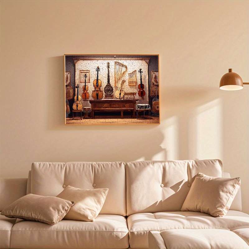 1000pcs Jigsaw Puzzle for Adults Musical Wonders from Ancient Bells to Modern Elect
