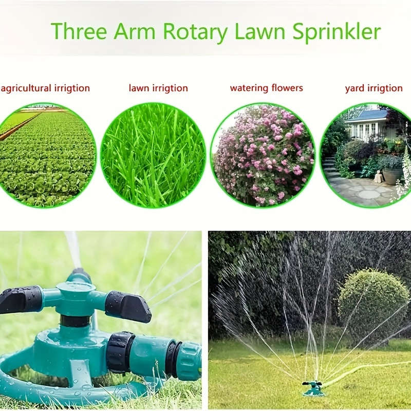 1Pc Green Garden Sprinkler Adjustable Nozzle