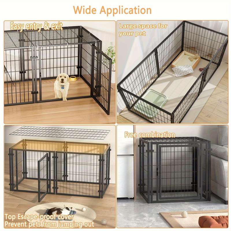 1pc 120CM*60CM*70CM Black Pet Cage