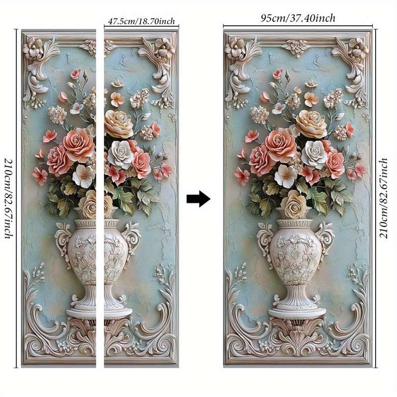 1Pc 76.96x199.9cm Door Window Sticker