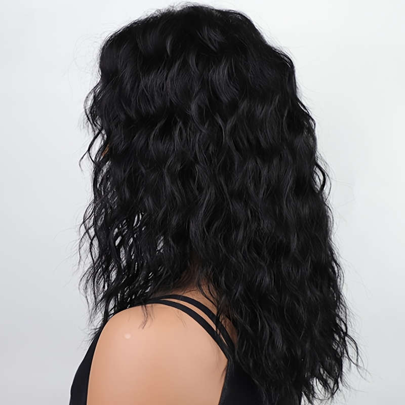 1Pc Black 50.8cm Fashion Design Wig