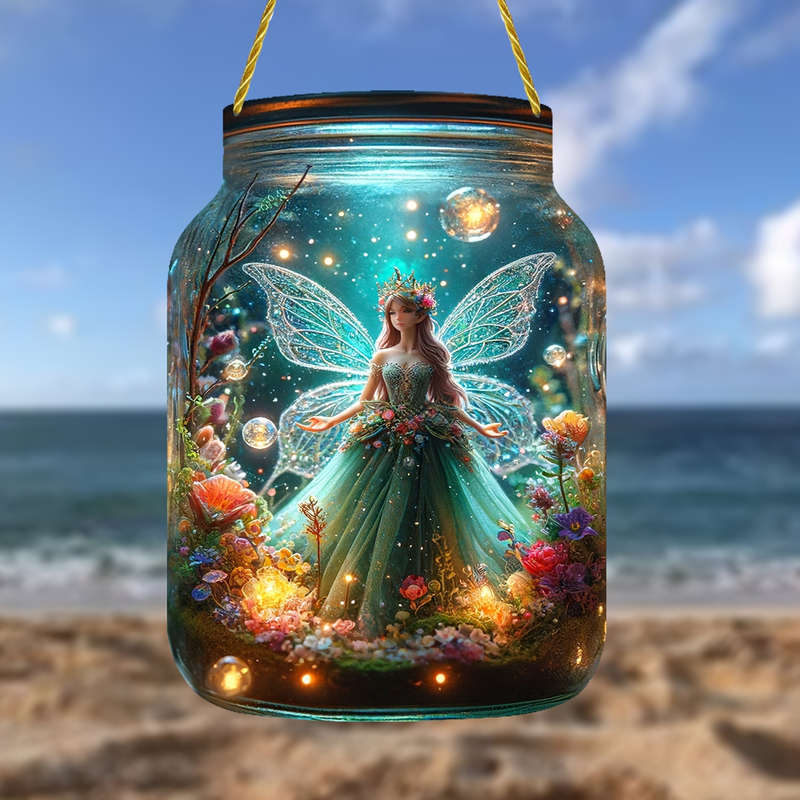 1pc 2D Flat   Acrylic Enchanted Forest Acrylic Sun Catcher- 12.45x 18.03cm Fairy Tale Glass