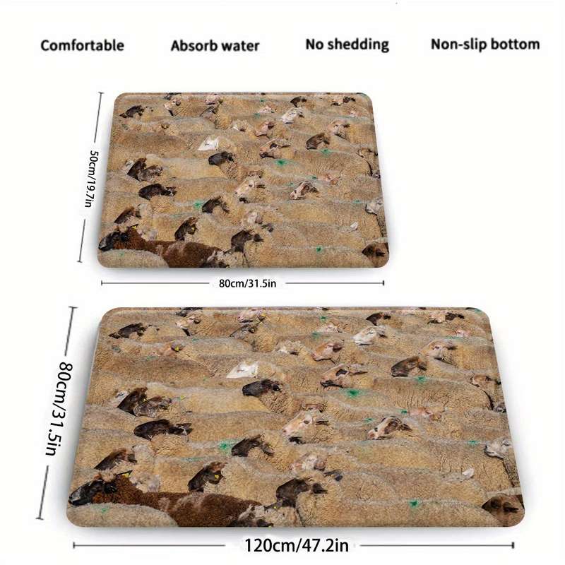 1Pc 15.7x23.6inch 40x60cm Floor Mat
