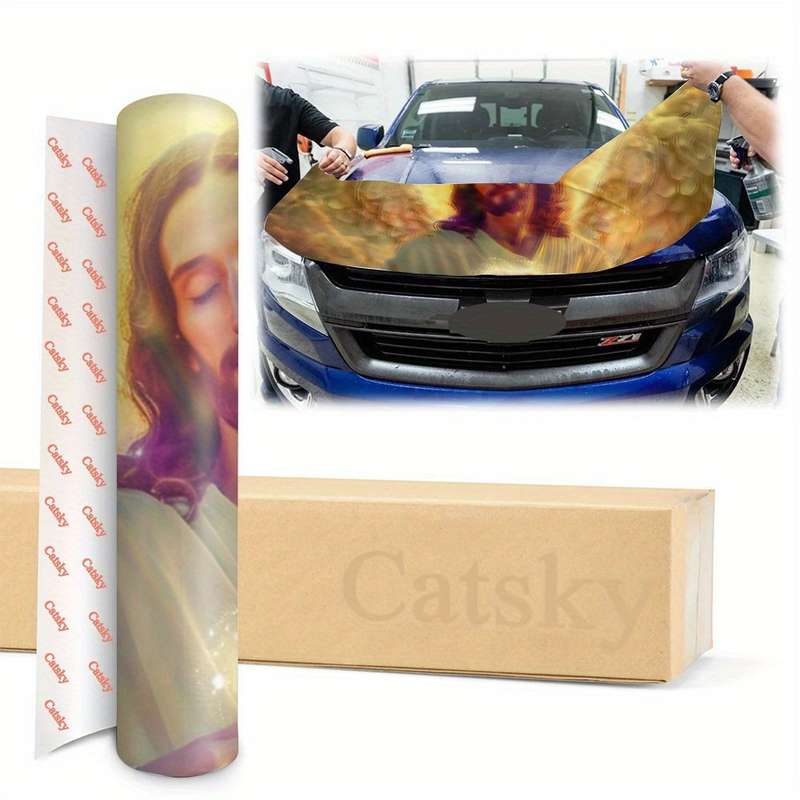 1pc Black Jesus Christian Themed Stickers