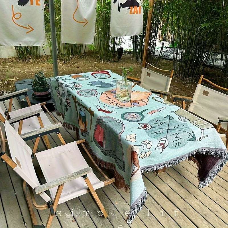1ps Blanket Color 89.99X89.99Cm Green Portable