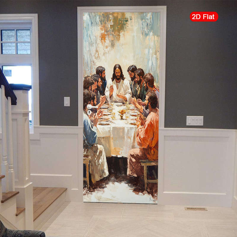 1pc 30.3x78.7 inches   77x200 cm   Jesus Christian Themed Stickers