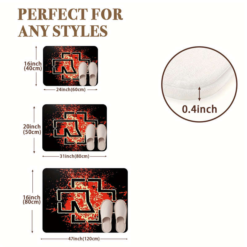 1Pc 15.75x23.62inch 40x60cm Floor Mat