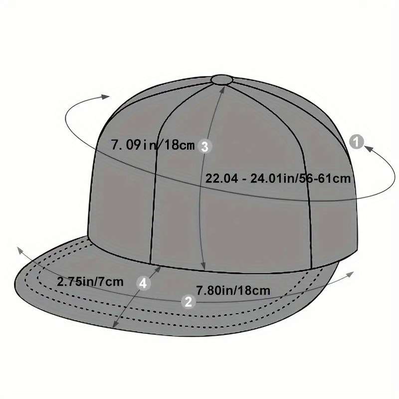 1pc Gothic Baseball Cap Adjustable Snapback Breathable Unisex Outdoor Sports Hat with Red Whi