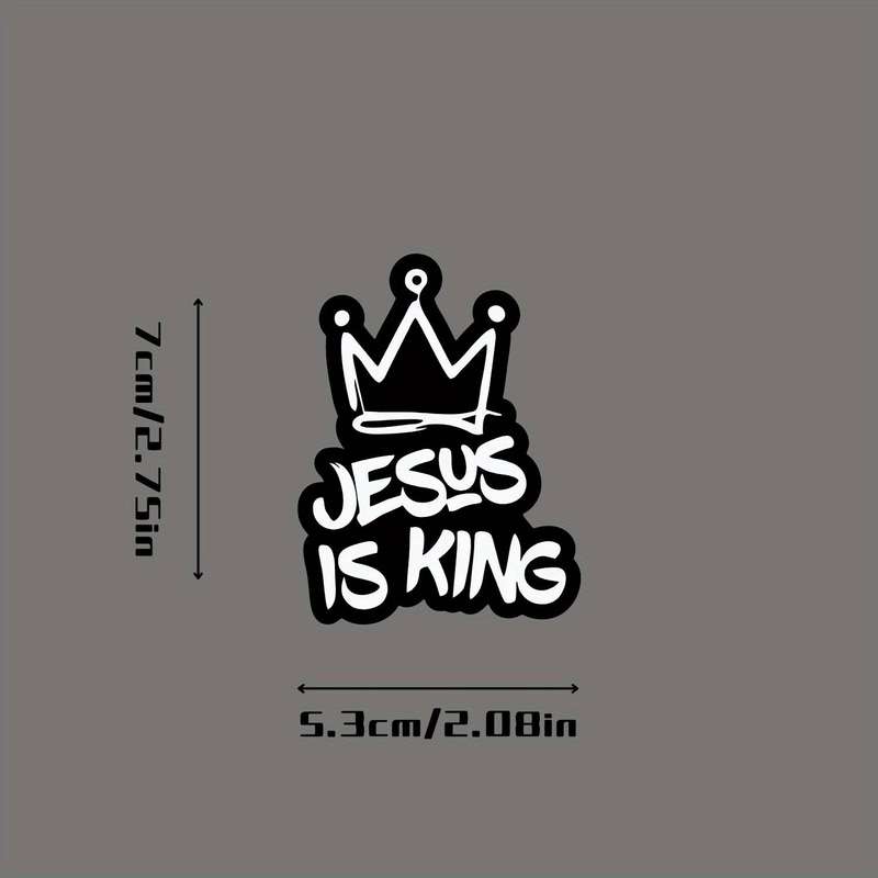 3pcs Light Film Jesus Christian Themed Stickers