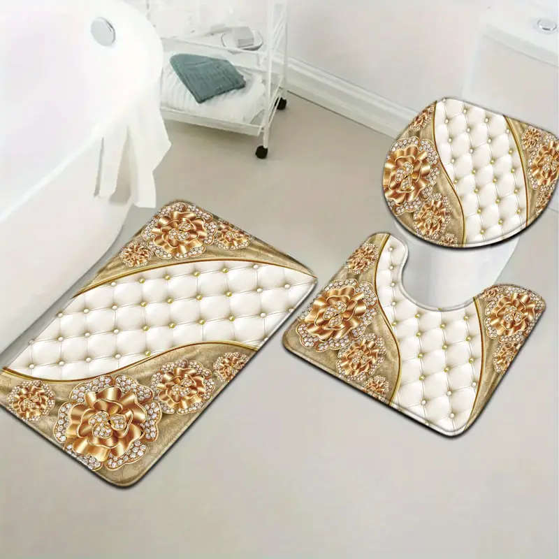 3-Piece Nordic Style Bathroom Mat Set