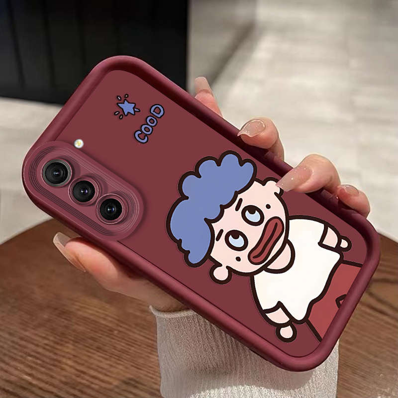 1pc crimson For Samsung Samsung Galaxy S23 FE Phone Cases