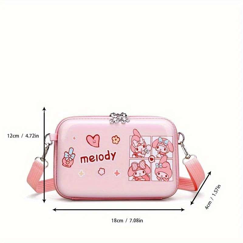 1pc Sanrio Sanrio Kuromi Quirky Crossbody BagMy melody Phone Purse with Secure Square Compartment