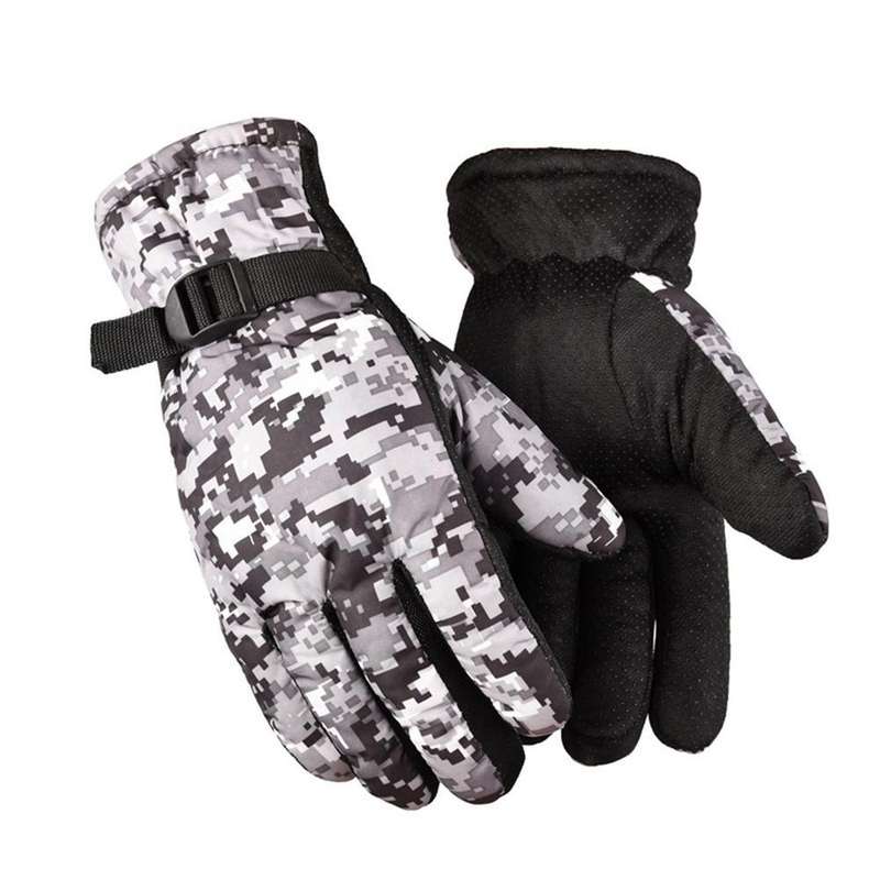 1 Pair Camouflage Army Green Warm Gloves