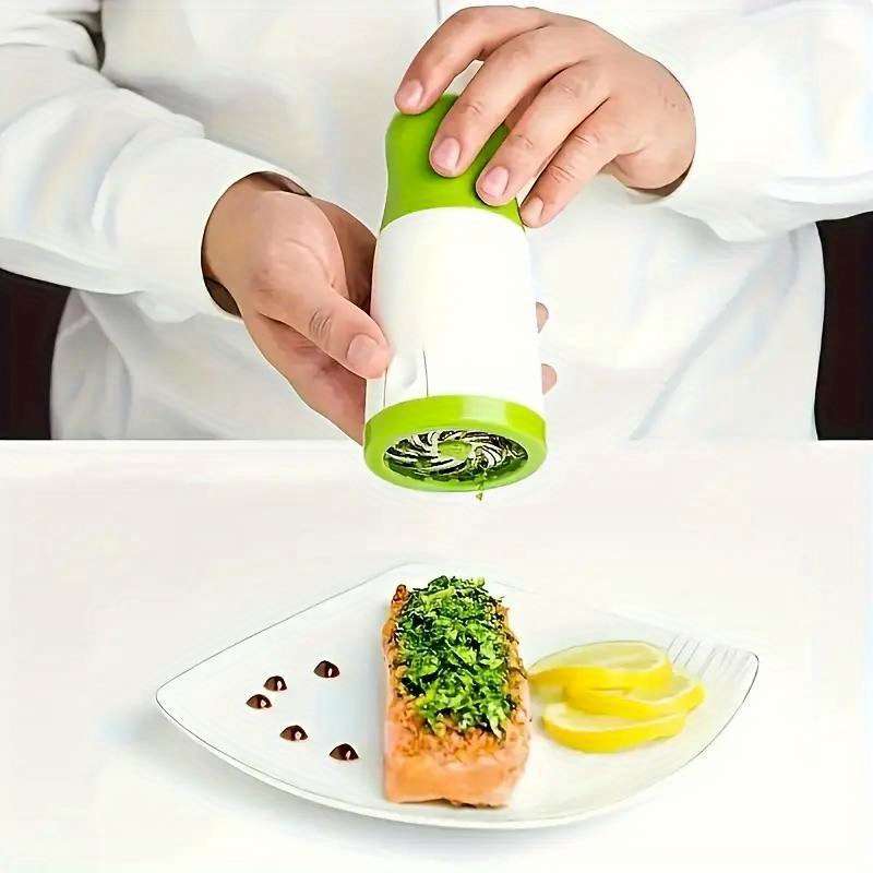 1pc Parsley Leaf Shredder Rosemary Cutter Kitchen Tool Chopper Vegetable Grinder Hollow Noodle