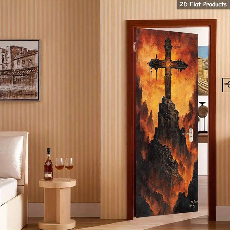 1pc 95.0x214.88cm Jesus Christian Themed Stickers