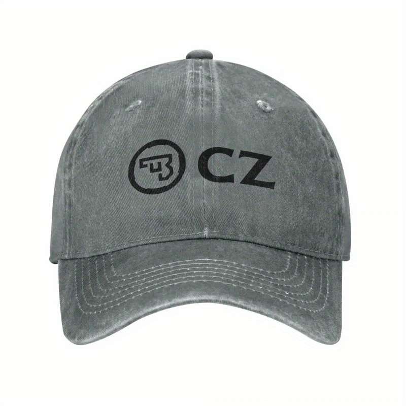 1pc Vintage Ceska Zbrojovka CZ Firearms Baseball Cap Unstructured Cotton Hat with Adjustable Buckl