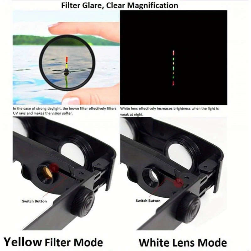 1Pc Professional Hands Free Binocular Glasses 6X Magnification 2 Objective Lens