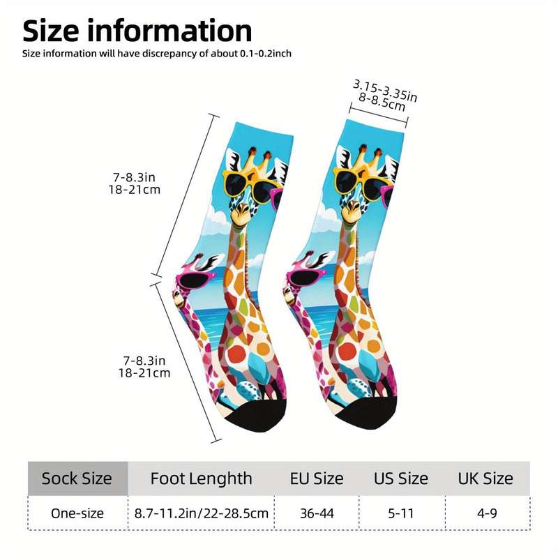 1 Pair Multicolor One Size Socks