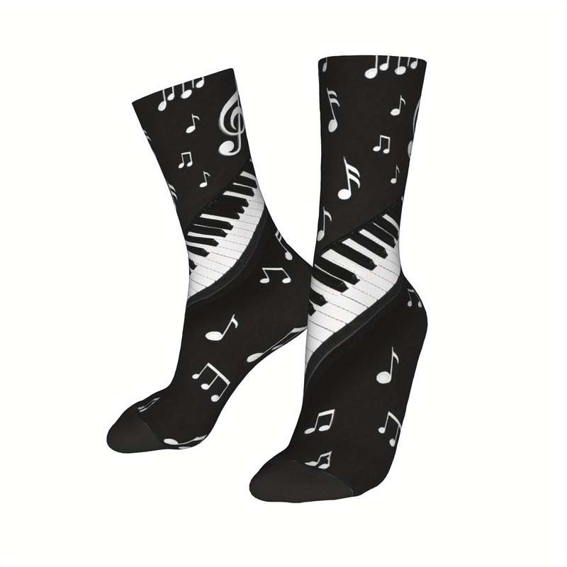 1 Pair Black One Size Socks