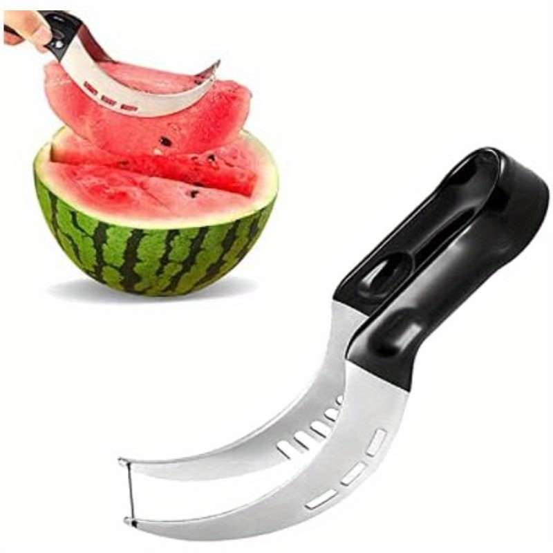 1pc Multifunctional Stainless Steel Watermelon Slicer Cutter Curved Blade Fruit Knife for Wat