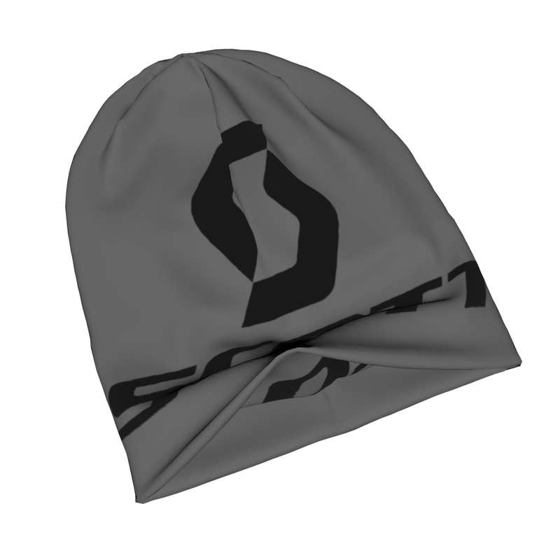 1pc Durable Build Scott Men's Stretch Knit Beanie Cap Fashionable Gray Cycling Hat with SCOTT P