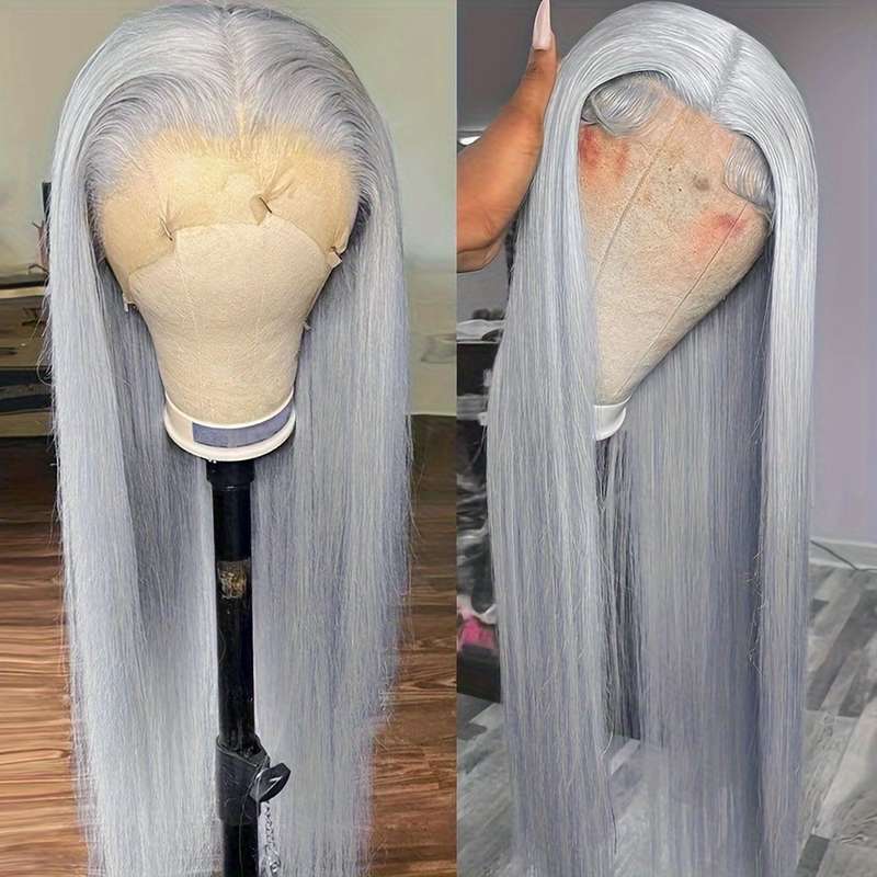 1Pc Silvery Grey 66.04cm Fashion Design Wig