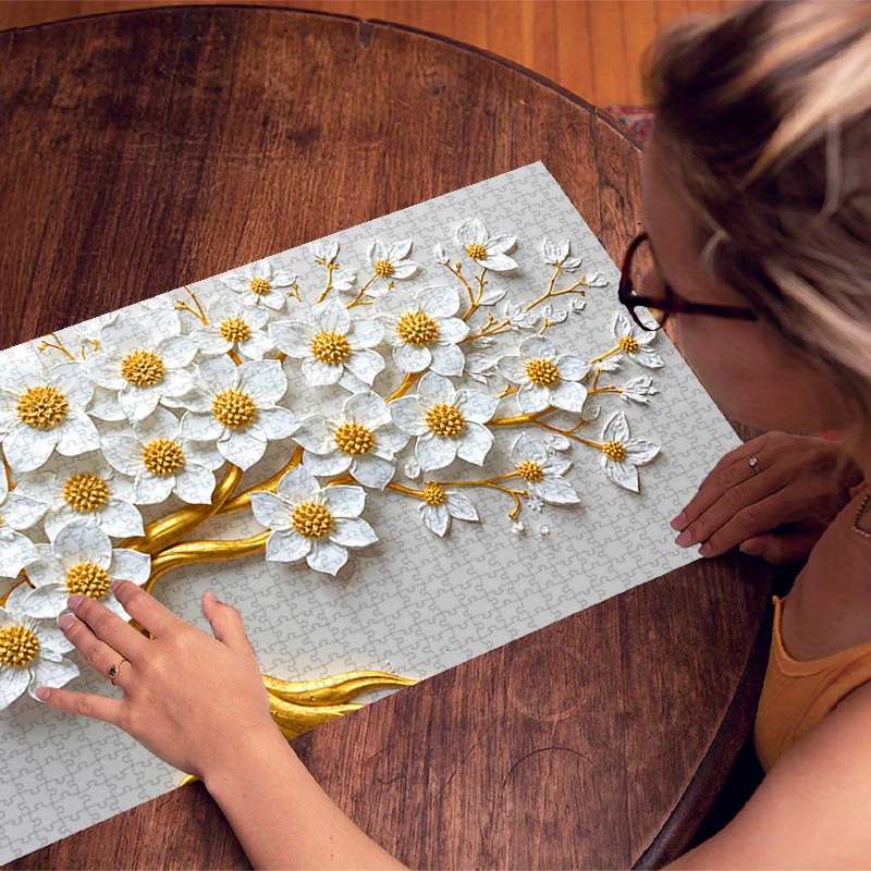 1000 Piece Paper Jigsaw Puzzle For Adults 80x40cm Scratch Water Resistant Advanced Skil