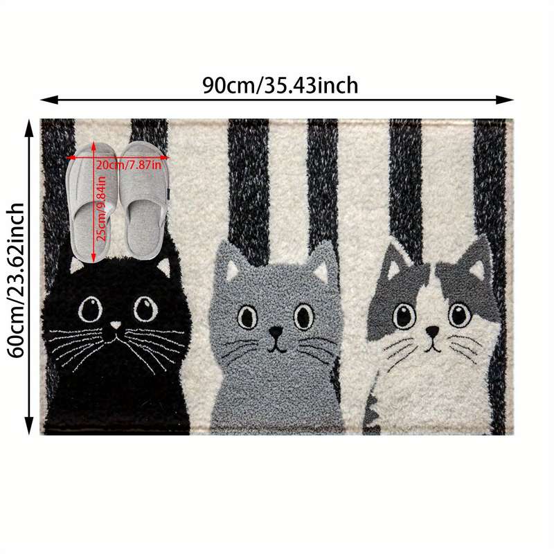 1Pc 60x40cm 23.6x15.7inch Floor Mat