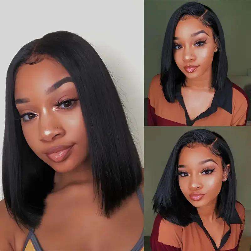 1Pc Black 30.48cm Fashion Design Wig