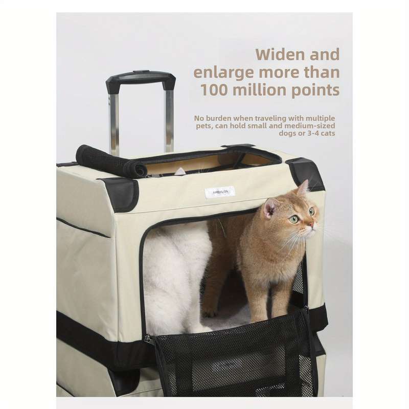 1pc Single bag Add pull rod Pet Bag