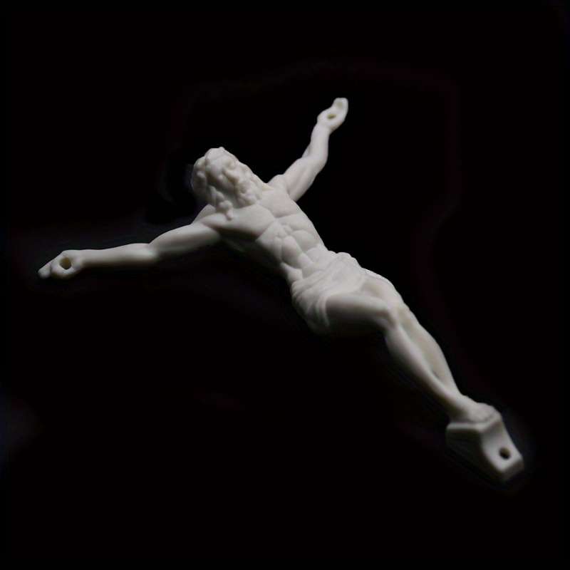 1 Piece White Jesus Theme Pendant