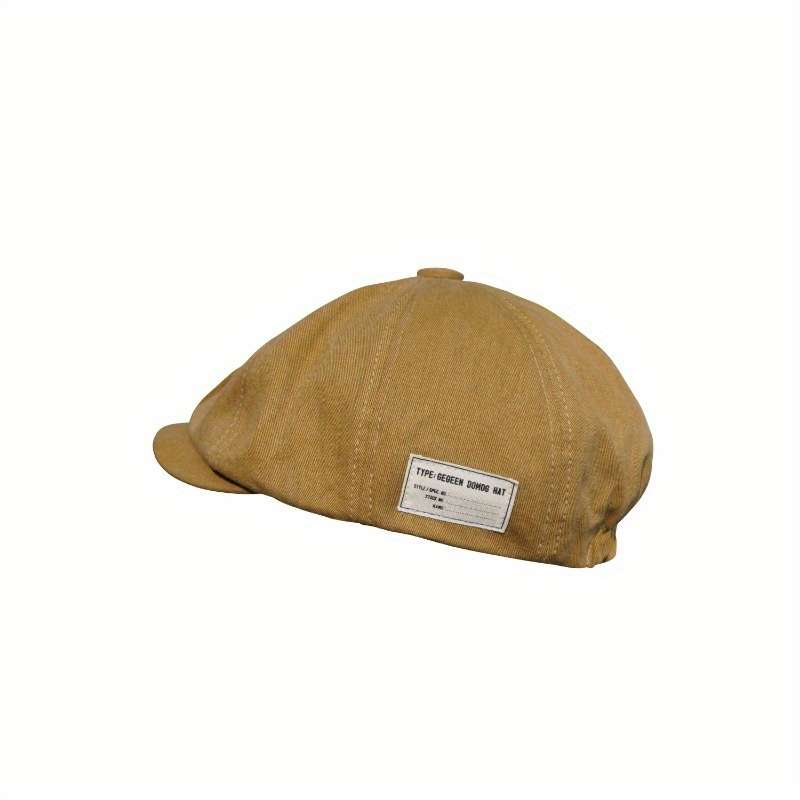 1pc Japanese Vintage-Inspired Flat Cap for Couples Lightweight Stretchy Hand Washable Ideal fo