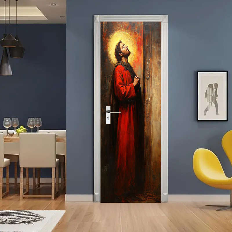 1pc 95.0x214.88cm Jesus Christian Themed Stickers