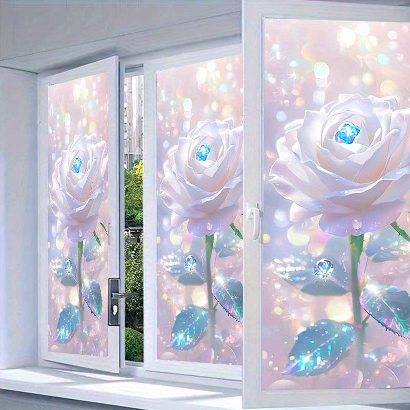 1Pc 17.7x39.3in 45x100cm Door Window Sticker