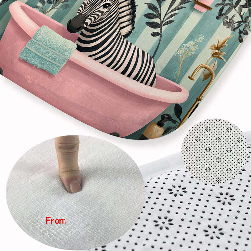 1Pc Polychrome 45x75cm Floor Mat