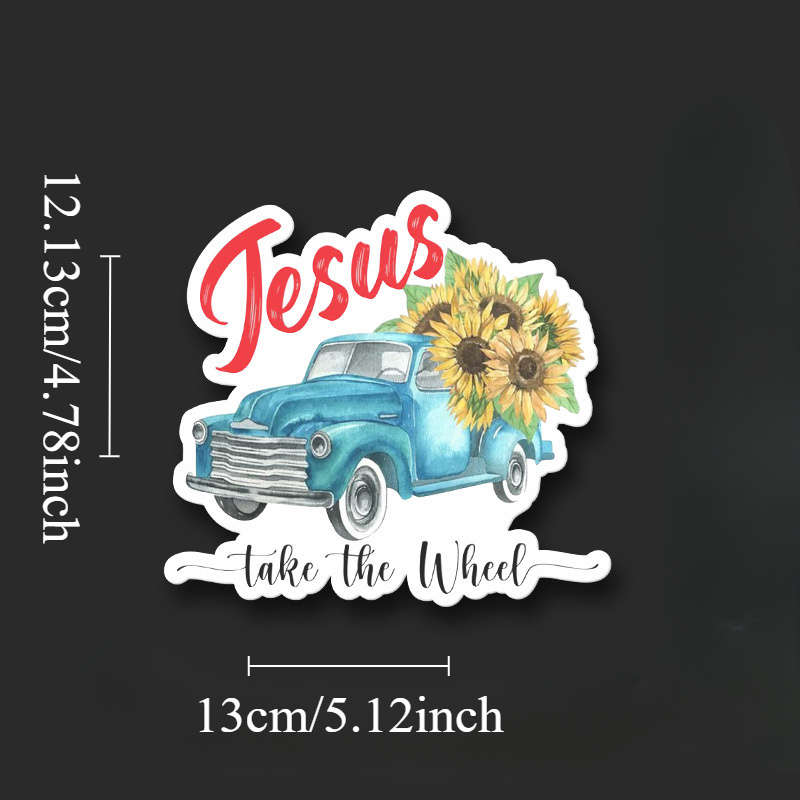 1pc Jesus Christian Themed Stickers
